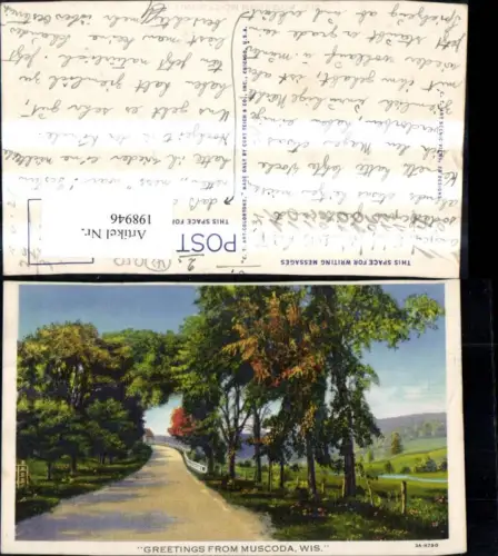 198946,Wisconsin Muscoda Strassenansicht