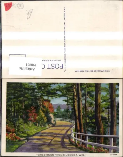 198951,Wisconsin Muscoda Strassenansicht