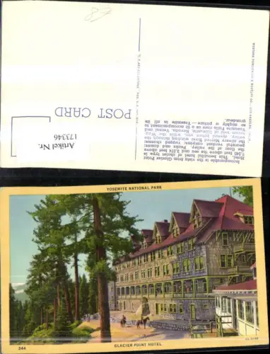 173346,Wyoming Yosimite National Park Glacier Point Hotel Gebäude Haus Hotel
