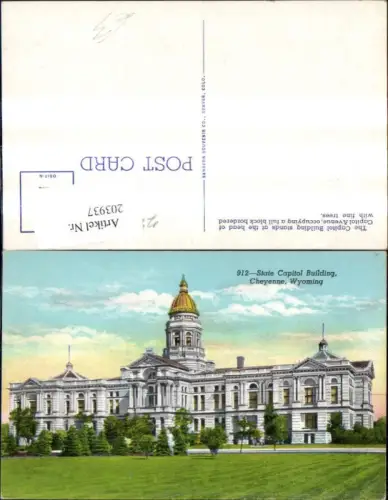 203937,Wyoming Cheyenne State Capitol