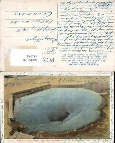 453984,Wyoming Yellowstone Park Morning Glory Spring Pool
