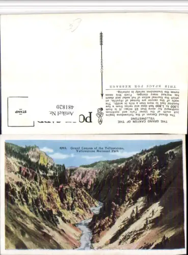 481820,Wyoming Yellowstone National Park Grand Canyon Schlucht