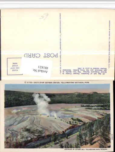481821,Wyoming Yellowstone National Park Excelsior Geyser Crater