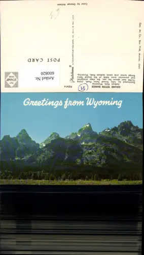 600820,Grand Teton Range Jackson Hole Wyoming USA