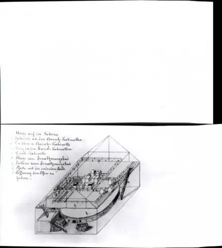 389927,Bad Ischl Plan Lageplan Badehaus m. Beschreibung Lichtbild