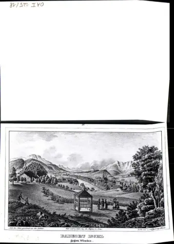 389963,Bad Ischl Jos. Laimer Lith. v. Ignaz Rode Totale Ernte Lichtbild Gedruckt Jos. Hafner Linz