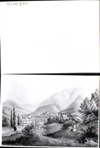 389969,Bad Ischl De Vieure Totale Mann Schirm Bergkulisse Lichtbild