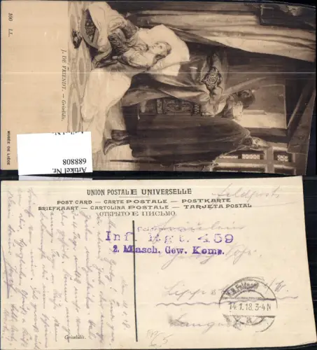 688808 K.K. Feldpost Infanterie Rgt. 459 2. Maschinengewehr Komp. n. Lippstadt