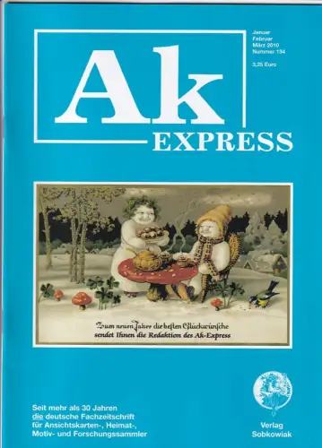 Ak Express Fachzeitschrift für Ansichtskarten Zeitschrift Nr. 134 2010