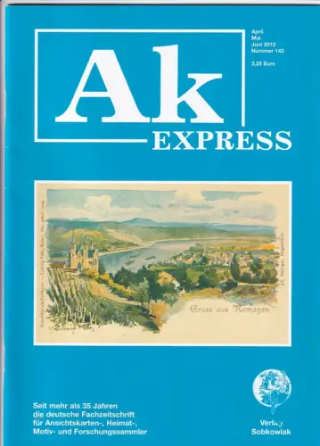 Ak Express Fachzeitschrift für Ansichtskarten Zeitschrift Nr. 143 2012