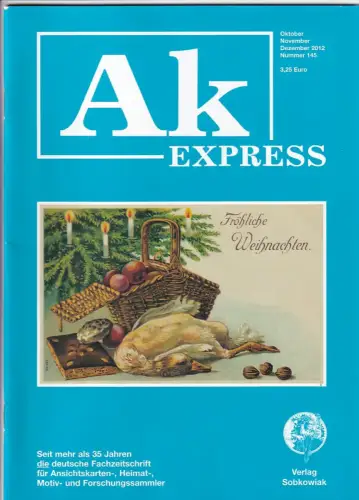 Ak Express Fachzeitschrift für Ansichtskarten Zeitschrift Nr. 145 2012