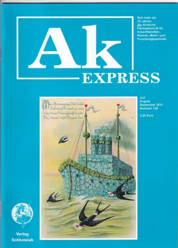 Ak Express Fachzeitschrift für Ansichtskarten Zeitschrift Nr. 148 2013