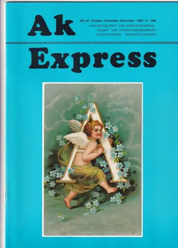 Ak Express Fachzeitschrift für Ansichtskarten Zeitschrift Nr. 29 1983
