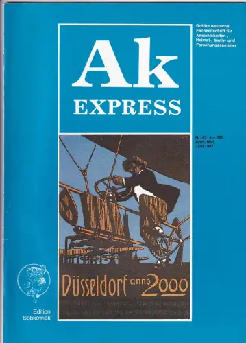 Ak Express Fachzeitschrift für Ansichtskarten Zeitschrift Nr. 43 1987