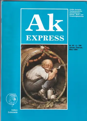 Ak Express Fachzeitschrift für Ansichtskarten Zeitschrift Nr. 50 1989