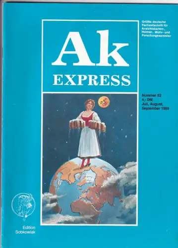 Ak Express Fachzeitschrift für Ansichtskarten Zeitschrift Nr. 52 1989
