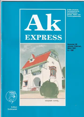 Ak Express Fachzeitschrift für Ansichtskarten Zeitschrift Nr. 58 1991