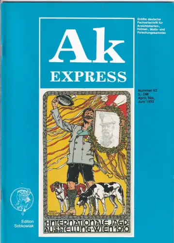 Ak Express Fachzeitschrift für Ansichtskarten Zeitschrift Nr. 63 1992