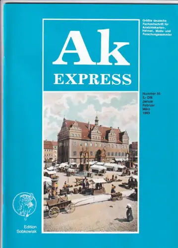 Ak Express Fachzeitschrift für Ansichtskarten Zeitschrift Nr. 66 1993