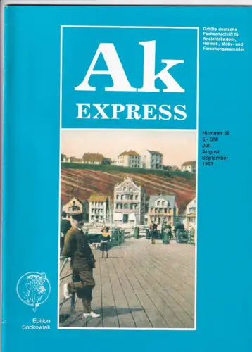 Ak Express Fachzeitschrift für Ansichtskarten Zeitschrift Nr. 68 1993
