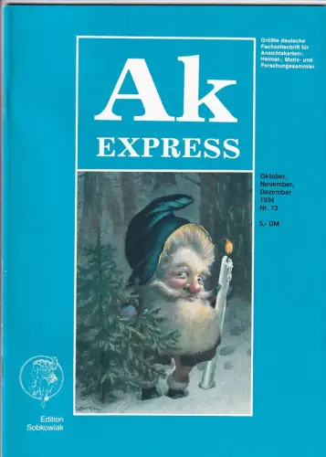 Ak Express Fachzeitschrift für Ansichtskarten Zeitschrift Nr. 73 1994