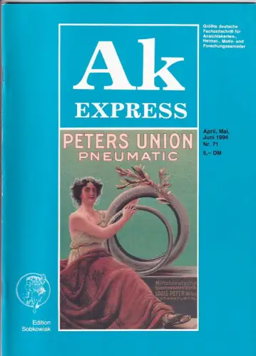 Ak Express Fachzeitschrift für Ansichtskarten Zeitschrift Nr. 71 1994