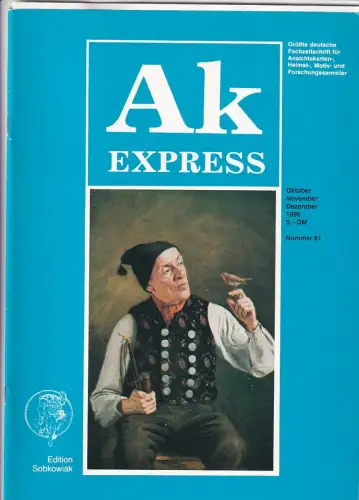 Ak Express Fachzeitschrift für Ansichtskarten Zeitschrift Nr. 81 1996