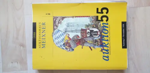 Auktionskatalog Auktionshaus Meixner Auktion 55 Ansichtskarten Briefe 4/1998