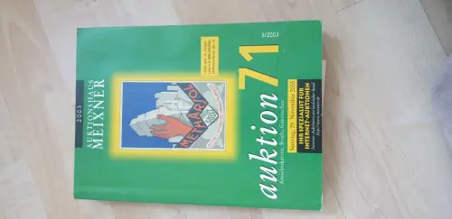 Auktionskatalog Auktionshaus Meixner Auktion 71 Ansichtskarten Briefe 3/2003