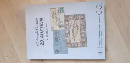 Auktionskatalog Christoph Gärtner 29. Auktion Nachlässe deutschland 2014
