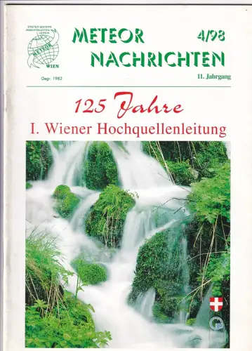 Meteor Nachrichten Wien AK Sammlerverein Jg. 11 Ausg. 4/98 1998