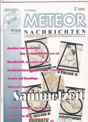Meteor Nachrichten Wien AK Sammlerverein Jg. 15 Ausg. 1/2002