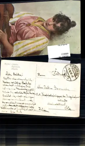Mignon Zigeuner K.K. Feldpost Wien an Kraftfahrtruppe Kriegshafenkommando Pola