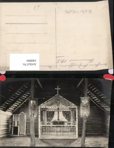 340084,Foto AK Kosovo Kosinowo 1917 Kapelle