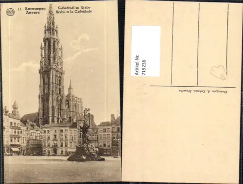 719236 Anvers Antwerpen Kathedrale Brabo