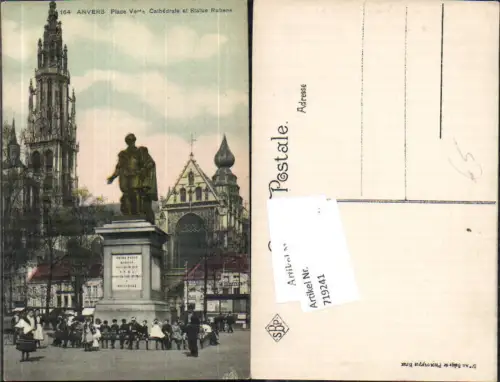 719241 Anvers Antwerpen Place Cathedrale Statue Rubens