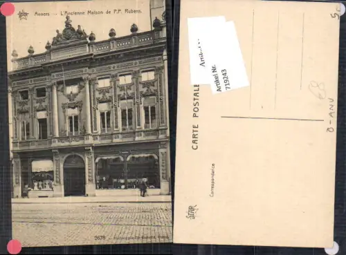 719243 Anvers Antwerpen Maison P.P. Rubens