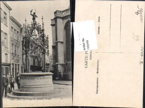 719249 Anvers Antwerpen La Pompe Quintem Massys brunnen