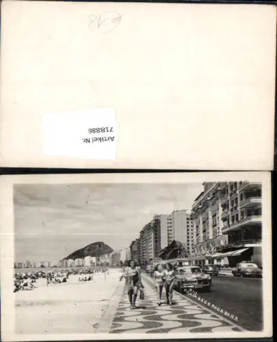 718886 Brazil Rio de Janeiro Praia de Copacapana Sul South America Photo Postcard