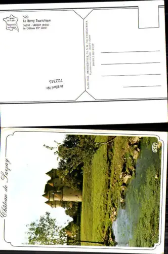 722345 Sarzay Château de Sarzay Sarzay Bez. Indre