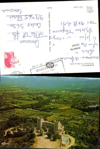 722347 Fayence Vue aérienne Le château du Puy Var
