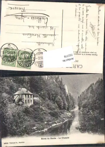 722778 Borss du Doubs Le Chatelot Villers-Le-Lac Stp. Brenets gel Oullins Lyon