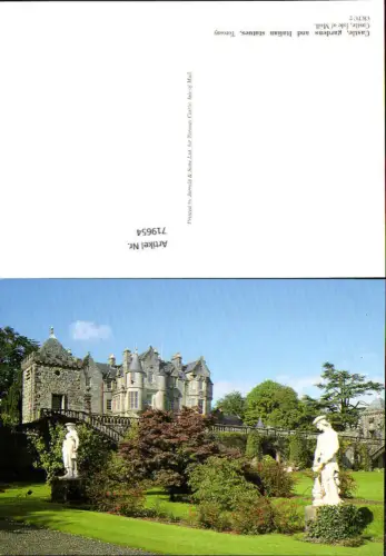 719654 Castle, gardens and Italian statues Torosay Castle Isle of Mull Great Britain