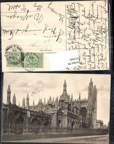721841 Cambridge Kings College Stempel Wolfhagen