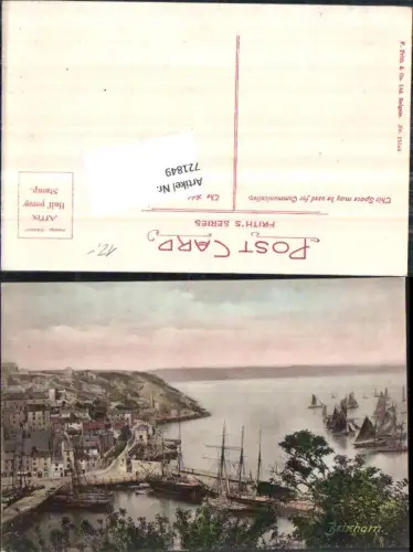 721849 Künstler AK Brixham Hafen Schiffe
