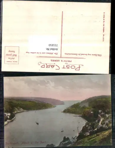 721850 Dartmouth Mouth of the Dart Küste Schiff