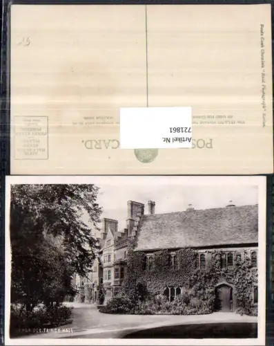 721861 Cambridge Trinity Halls University Real Photograph