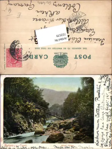 722579 Bettws-y-Coed Miner's Bridge Conwy County