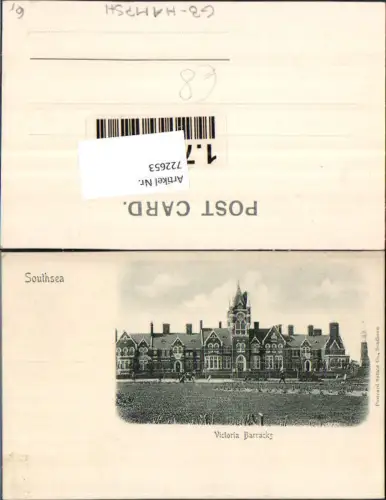 722653 Southsea Victoria Barracks GB Hampshire