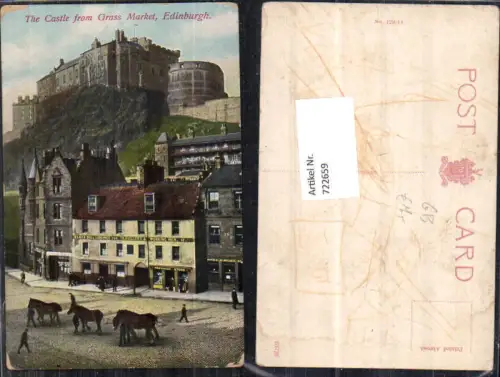 722659 Edinburgh The Castle from Grass Market Edinburgh Council Area